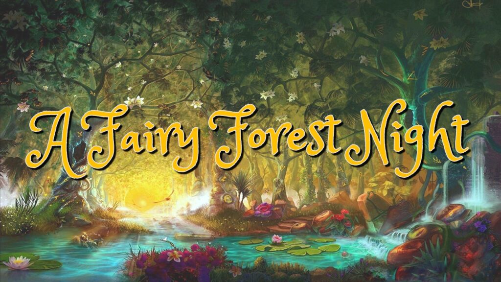 Gallafest 2022: A Fairy Forest Night - baggrundsbillede med eventyrlig skov